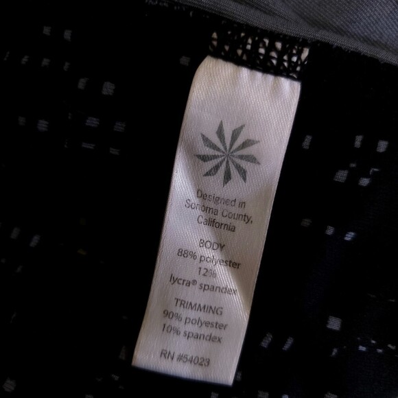 ATHLETA Fast Lane Be Free Mid Rise Leggings Black Mesh Multicolor Womens XXS - Picture 13 of 14